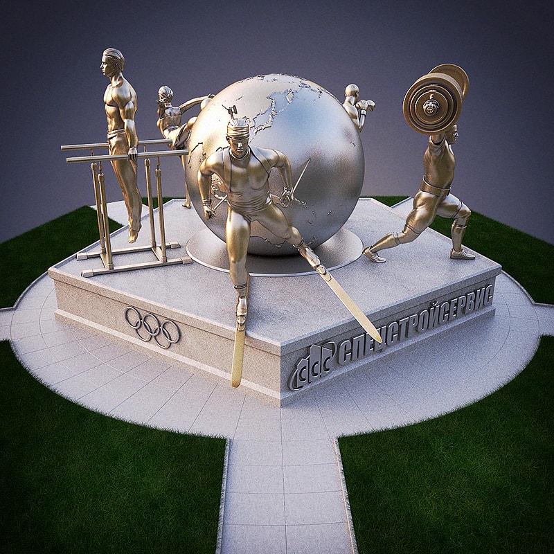 3D Visualization of Olympic monument